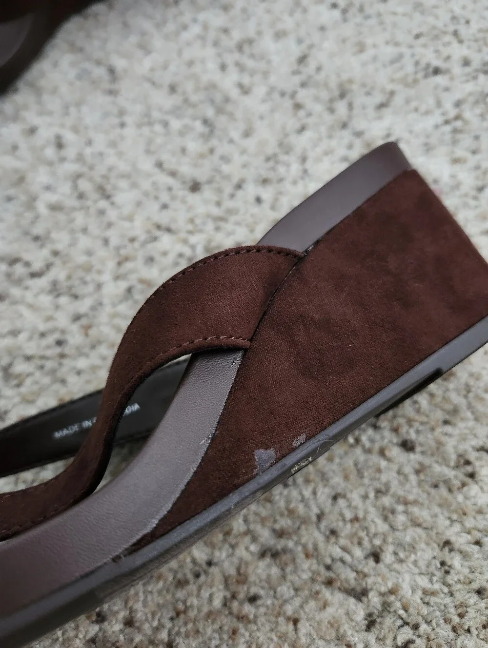 a new day Brown Wedge Heel Sandals